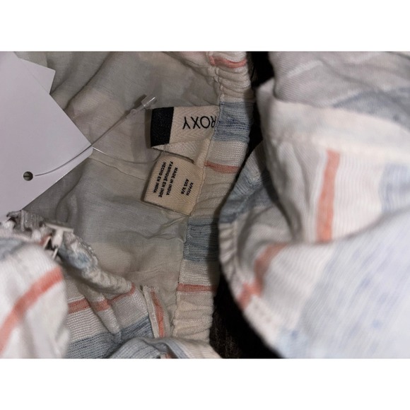 Roxy Sunday With You Striped Mini Dress Blue Orange White Womens Small - Picture 3 of 5